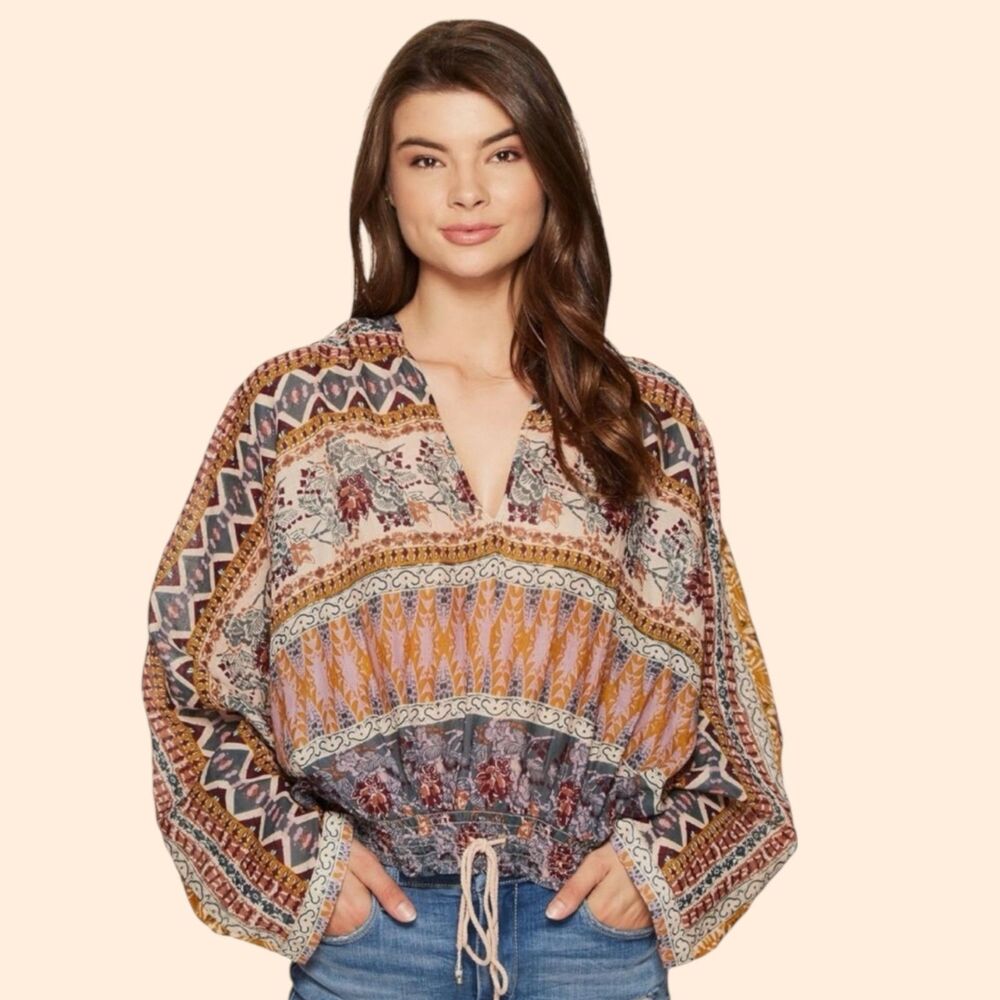 Free People Hold On Tight Hoodie Top
